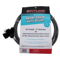 Rutland 3inch Pellet Stove/dryer Vent Brush With 20feet Handle