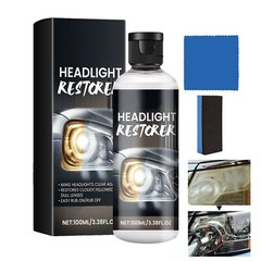 Car Headlight Polish Scratch Repair Fluid Lens Restoration Cleaner