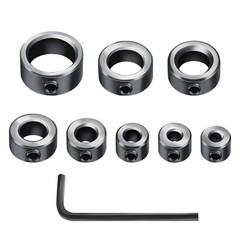 Depth Stop Drill Bit,Stop Collar Set Includes 1/8”, 3/16”, 1/4”, 5/16”, 3/8