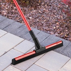 18 in. Flex Foam Blade Floor Squeegee with 52 Handle Steel Straight Durable New