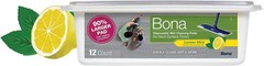 Bona® Disposable Wet Cleaning Pads for Hard-Surface Floors, Lemon Mint Scent 12