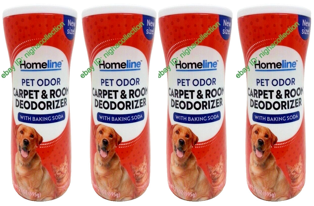 ( Lot 4 ) H.Line Pet Odor Carpet & Room Deodorizer with Baking Soda 21 oz Each