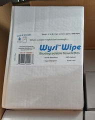 WYSI Multi-Purpose Expandable Wipes Add Water Box of 1000 Compressed Tablets NEW
