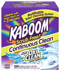KABOOM 35113 Scrub Free Continuous Automatic Toilet Cleaning System NEW! 8595118