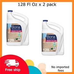 Bona Hardwood Floor Cleaner Refill 128 Fl Oz x 2 pack