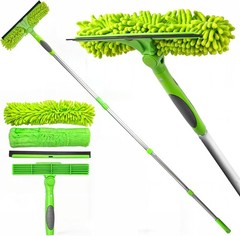 62 Inch Telescopic Window Squeegee Cleaner Window Washing Equipment for Home Car