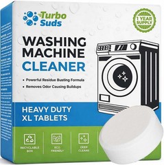 12 PCS XL Washing Machine Cleaner Tablets Heavy Duty Descaler Odor Eliminator