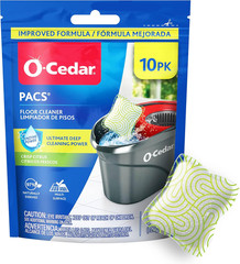 PACS Hard Floor Cleaner, Crisp Citrus Scent 10 Count (1-Pack) | Made with Natura