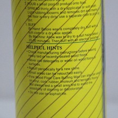 SC Johnson Buffing Wax Fine Wood Floor Care 22 fl oz Partially Used, Mostly Full