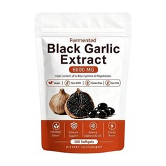 Fermented Black Garlic Extract, Natural Odorless Aged Garlic Supplements, Suppor