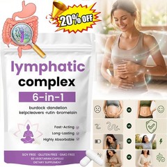 6-in-1 Lymphatic Complex,Lymphatic Drainage Supplements|Herbal Blend