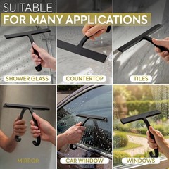 Shower Squeegee for Glass Doors – Bathroom Squeegee for Shower Glass & Tile W…