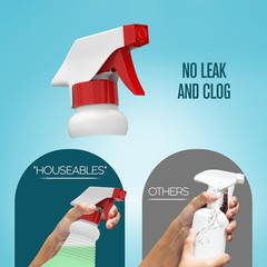 Spray Bottles, Empty Sprayer Bottle, Heavy Duty Cleaning Nozzle