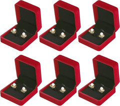 6-Piece Classic Velvet Jewelry Earring Gift Box – Stud Earring, Necklace