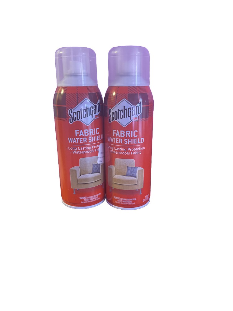 (2-Pack) 3M Scotchgard FABRIC WATER SHIELD Waterproof Clothes Upholstery 10Oz