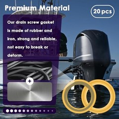 20 Packs Gearcase Drain Plug Seal – Ultimate Protection for your drain 20-PACK