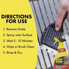 Grill and Grate Cleaner – 24 Ounce – Cleans Cooking Grates and Racks