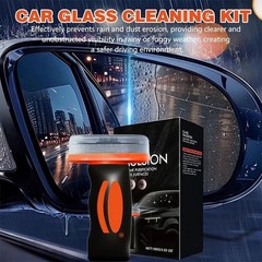 2PCS PTZ Crystal Serum & Window Windshield Glass Oil Film Remover For Car