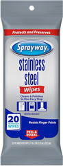 Sprayway Stainless Steel Wipes, Water Based, Pack of 20 (SW5012R)