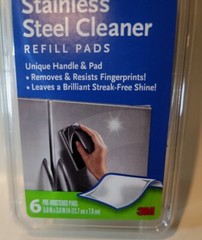 Scotch Brite 3M Stainless Steel Cleaner Appliance Shine Refill Pads Wipes Polish