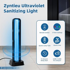 69W UV Light Sanitizer with Remote Control and 3 Timers #1659C R2