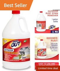 Easy-To-Use Rust Stain Remover, 128 Oz – Heavy-Duty Formula for Outdoor Use
