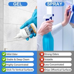 Home Stain Cleaner Gel, Washing Machine Cleaner with Brush, Deep Cleaning All-Pu