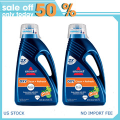 (2 pack) BISSELL Carpet & Rug Cleaner, Gain Scent, 60 fl oz, 1462W