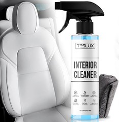 Interior Cleaner For Tesla White & Black Vegan Leather – Stain Remover – Solu…