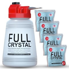 Window Cleaner, Bottle + 16oz Powder, Cleans Up to 80 Windows