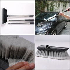50 Dip Car Wash Brush with Long Handle for Washing Cleaning House Siding Solar