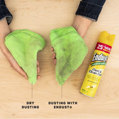 Endust® Multi-Surface Dusting and Cleaning Spray, Lemon Zest, Aerosol, 12.5 oz.