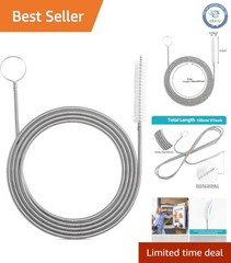 61-Inch Flexible Pipe Cleaning Brush – Scratch-Free & Durable for All Surfaces