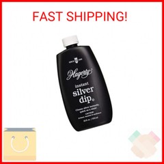 Hagerty Instant Silver Dip – Silver Cleaner and Heavy Tarnish Remover for Silver