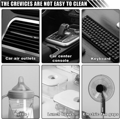 3 in 1 Cup Lid Cleaning Brush Set for Bottle Gap Tight Spaces Cup – Size: 3PCS