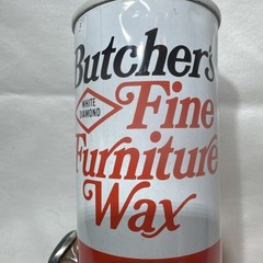 VTG DISCNTD WHITE DIAMOND BUTCHERS FINE FURNITURE WAX WITH OIL OF LEMON 18oz NOS