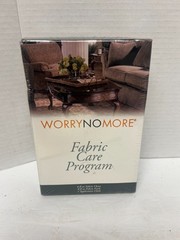 Worry No More Fabric Care Program Clean Fresh Uphostery Cloth New Sealed