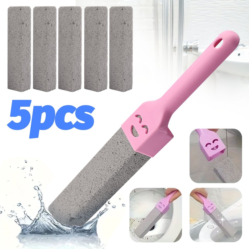 5/6 Packs Heavy Duty Handle Pumice Stone Cleaner Toilet Sink Hard Stain Remover