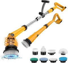 1500 RPM Electric Spin Scrubber for Dewalt 20V Battery, Power Shower Scrubber fo