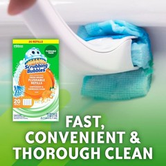 Scrubbing Bubbles Instant Clean 20 Count Flushable Refill Pads – Fresh Citrus
