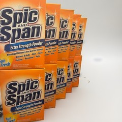 Lot Of 10 Spic and Span Extra Strength Powder Sun Fresh Cleaner 1 lb 11 oz