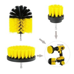 3 Pcs/Set Electric Drill Brush Bristle Cleaning Head for Car Tile Carpet Floor