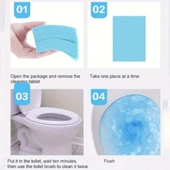 2 sheets Effervescent Toilet Cleaners – Fresh Scent, Stain & Odor Eliminator