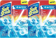 4-in-1 Toilet Care Rim Hanger, Sapphire Waters, 1.76 Ounce (Pack of 2)