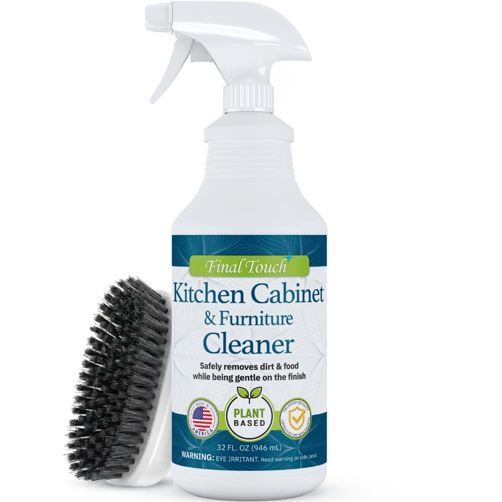 Kitchen Cabinet Cleaner – Plant Based Cleaner Solution, Safe on Paint and Woo…