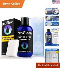 ProClean Hard Water Stain Remover for Glass & Metal – Non-Acid Water Spot Rem…