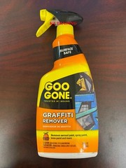 GOO GONE GRAFFITI Aerosol Acrylic Latex Paint REMOVER ~ Surface Safe 24oz Spray