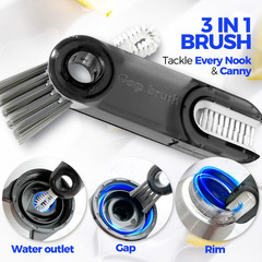 6 Pack Bottle Brush Set, 14″ Long Handle Stainless Steel Bottle Cleaner Brush, 3