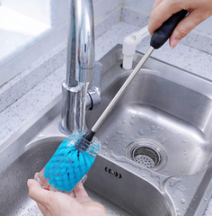 Stainless Steel Bottle Cleaning Brush Set Nylon Bristle, Long Handled, Versatile