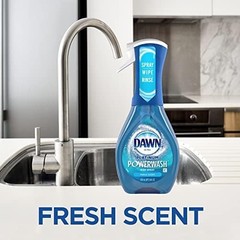 Dawn Powerwash Spray, Dish Soap, Dishwashing Liquid, Fresh, 1 Starter Kit + 3
